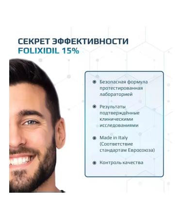 Folixidil 15% lotion for the growth of beard and hair Folixidal 15% - Buy Online on GoSupps.com