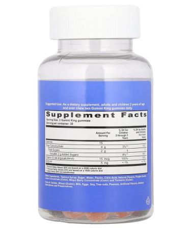 GummiKing Vitamin D for children 60 chewing marmalade - Buy Online on GoSupps.com