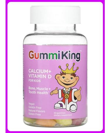 GummiKing Calcium and vitamin D for children 60 chewing marmalade