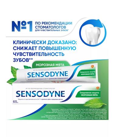 Sensodyne Toothpaste daily protection frosty mint 65g