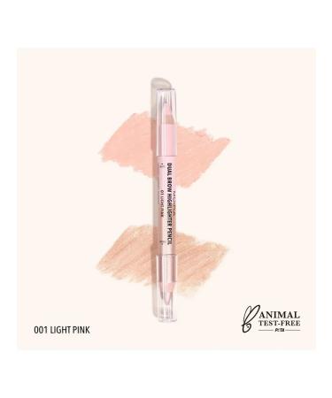 MOIRA Dual Brow (1 Light Pink) pencil.