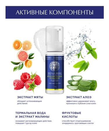 Terra Thermalia Foam for washing the face maximum cleansing - Buy Online on GoSupps.com