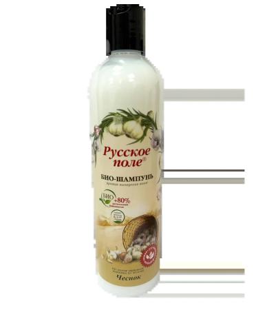 Russian Field Shampoo against hair loss with garlic 400 ml - Buy Online on GoSupps.com