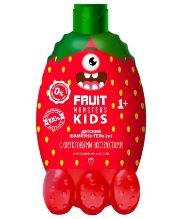 Megamonsters Children's shampoo shower gel 2v1 forest berries 1+