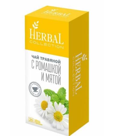 Herbal tea with chamomile and mint 25 bags
