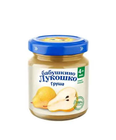 grandma's basket Puree fruit pear 100 g x 6 pcs - Buy Online on GoSupps.com