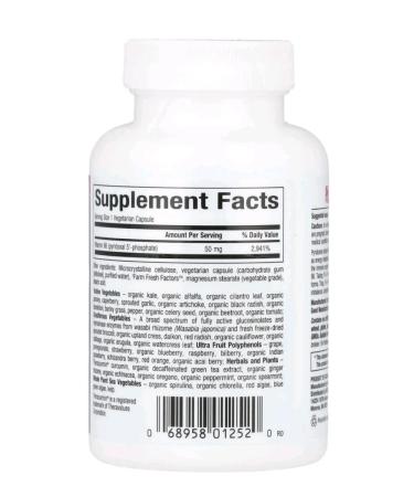 Natural Factors Vitamin B6 Pyridoxal-5-phosphate 50 mg 30 capsules - Buy Online on GoSupps.com