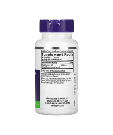 Natrol MAKA 500 mg 60 capsules - Buy Online on GoSupps.com