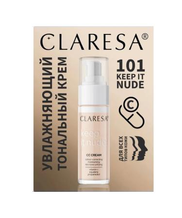 CLARESA Moisturizing tonal cream Keep it nude tone 101