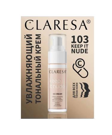 CLARESA Moisturizing tonal cream Keep it nude tone 103