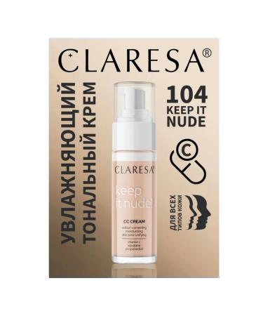 CLARESA Moisturizing tonal cream Keep it nude tone 104