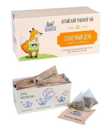 ALTAIVITA Herbal tea in pyramids Sunny day 40 g 10 pyramids - Buy Online on GoSupps.com