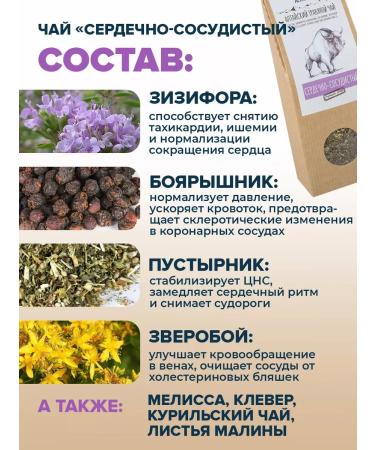 ALTAIVITA Cardiovascular herbal tea 70 g. Kraft box - Buy Online on GoSupps.com