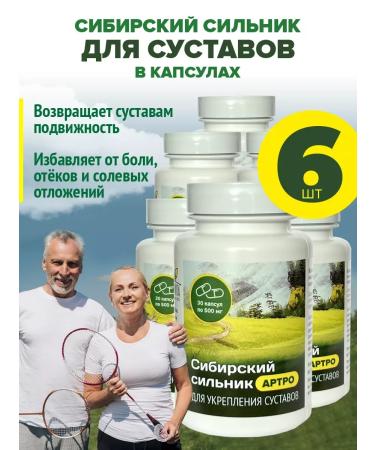 ALTAIVITA Siberian Siberian Sitman for joints in capsules 6 cans-30 capsules