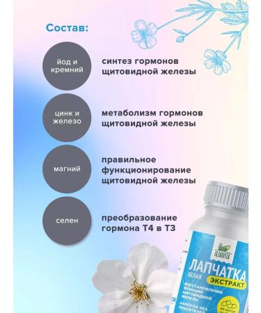 ALTAIVITA White cinquefoil for thyroid gland 60 capsules - Buy Online on GoSupps.com