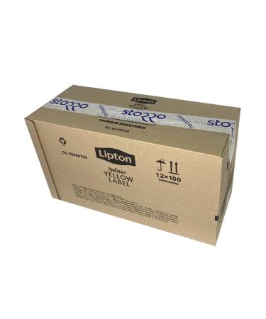 Lipton Black tea Yellow Label in bags 12 packs of 100