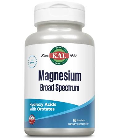 KAL Magnesium Broad Spectrum 60 Tablets (6 forms of magnesium)