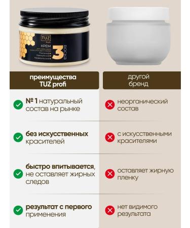 TUZ Cream wax from cracks for very dry skin of the legs and hands 100 ml - Buy Online on GoSupps.com