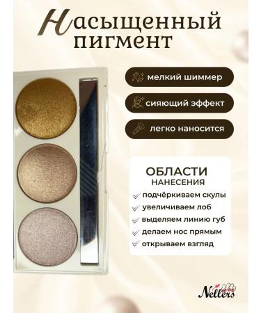 Nellers Shimmering Face Highlighter Palette - Buy Online on GoSupps.com