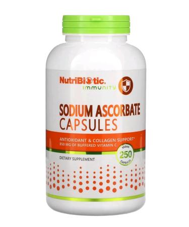 NutriBiotic Sodium ascorbate vitamin C 250 capsules