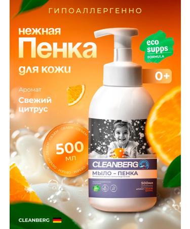 Cleanberg Liquid soap foam with hand dispenser