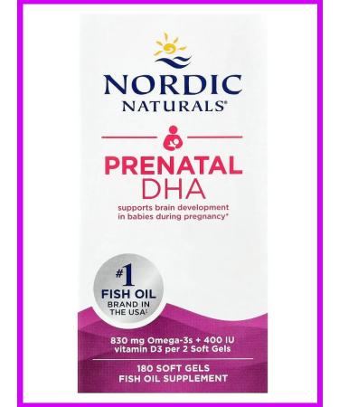 Nordic Naturals DGK omega for pregnant women without additives 180 capsules