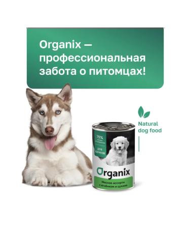 Organix Canned food for puppies with lamb and tsukini 100g wet food - Buy Online on GoSupps.com