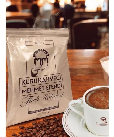KURUKAHVECI MEHMET EFENDI Turkish ground coffee Mehmet Efendi in a pack of 3pcs 100 g - Buy Online on GoSupps.com
