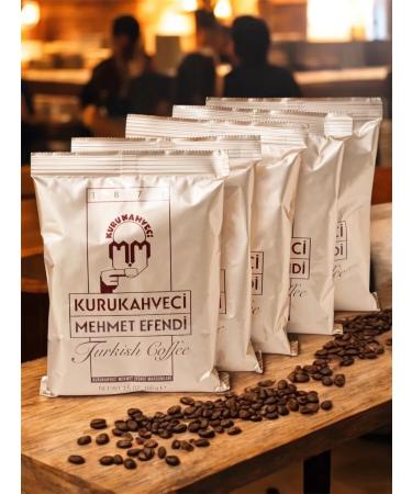 KURUKAHVECI MEHMET EFENDI Turkish ground Coffee Mehmet Efendi in a pack of 5pcs 100 g - Buy Online on GoSupps.com