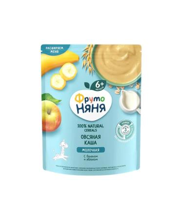 Frutonyanya Dry porridge milk oatmeal banana-Yobloko 200g 6pcs - Buy Online on GoSupps.com