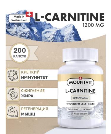 MOUNTVIT L carnitine 1200 mg 200 capsules