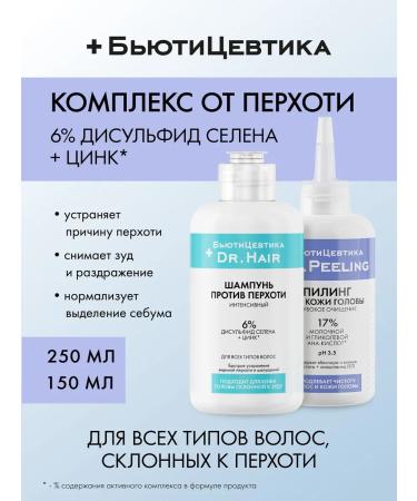 BeautyCevtika Complex Gel Pilling from the fatty head + shampoo from dandruff
