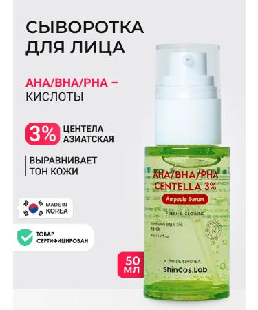 ShinCosLab Calmable face sprouts with acids from Korea acne