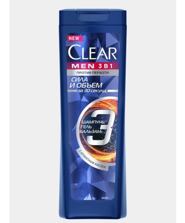 CLEAR 3 1 men shampoo balm shower gel 400ml - Buy Online on GoSupps.com