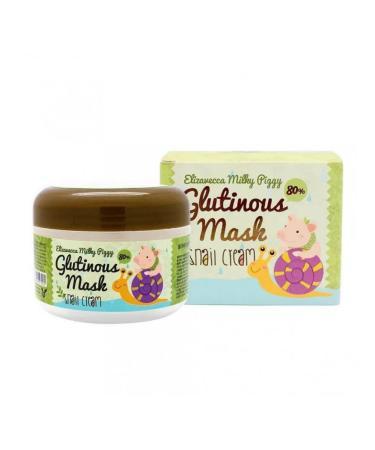 Elizavecca Glutinous Mask 80% Snail Night Cream mask with snail mucin