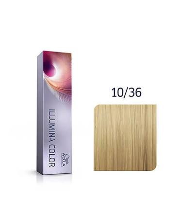 Wella Professional Illumina hair dye 10 36 Bright blond 60 ml - Buy Online on GoSupps.com