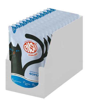 Enso Sterilized food for sterilized cats trout 85 g 12 pcs - Buy Online on GoSupps.com