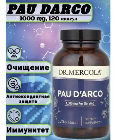 Dr Mercola Pau Darco ant bark 1000 mg 120 capsules