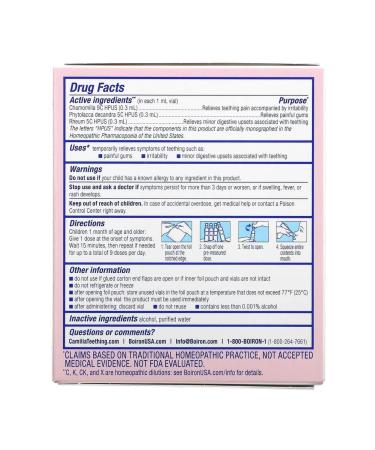 Boiron Camilia remedy for teething 15 doses - Buy Online on GoSupps.com