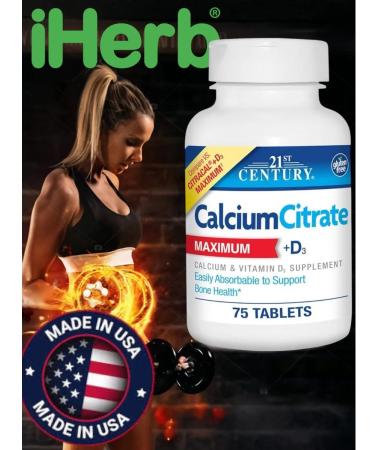 Lake Avenue Nutrition 21st Century Vitamins Calcium Citrate Plus D3 - Buy Online on GoSupps.com