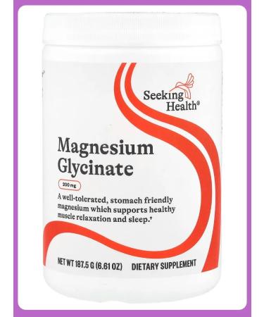 Seeking Health Magnesium glycinate in powder 187.5 g