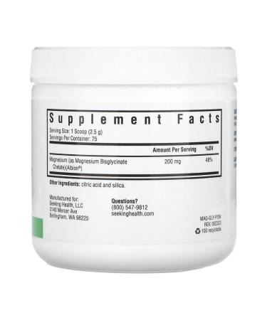 Seeking Health Magnesium glycinate in powder 187.5 g - Buy Online on GoSupps.com