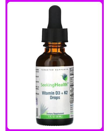 Seeking Health Vitamin D3 and K2 in drops 30 ml
