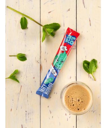 BRIGHT and DES Soluble coffee in sticks 3 in 1 latt mint - Buy Online on GoSupps.com