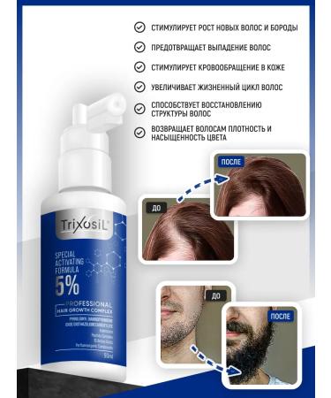 Trixosil Serum 5% for hair growth Boost - Buy Online on GoSupps.com