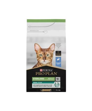 Purina Pro Plan Feed for sterilized cats Renal Plus with a rabbit 1.5 kg - Buy Online on GoSupps.com