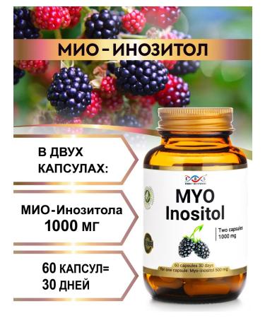Energy Bio Systems Mio Inositol 1000 mg 60 capsules