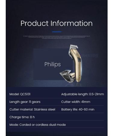 PHILIPS Hair cutting machine QC5131 - Buy Online on GoSupps.com
