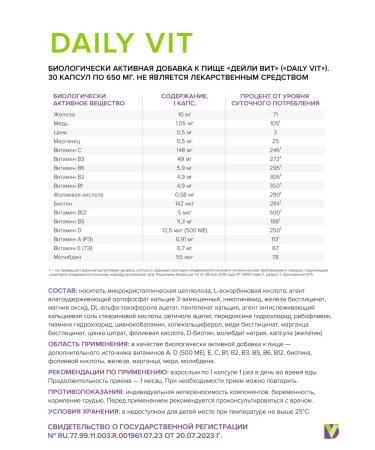 Vitamins complex for women and men Daily Vit - Buy Online on GoSupps.com