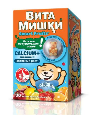 Vitamin Bears Calcium+vitamin d N30 chew pastille